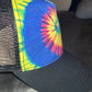 Tie dye trucker hats