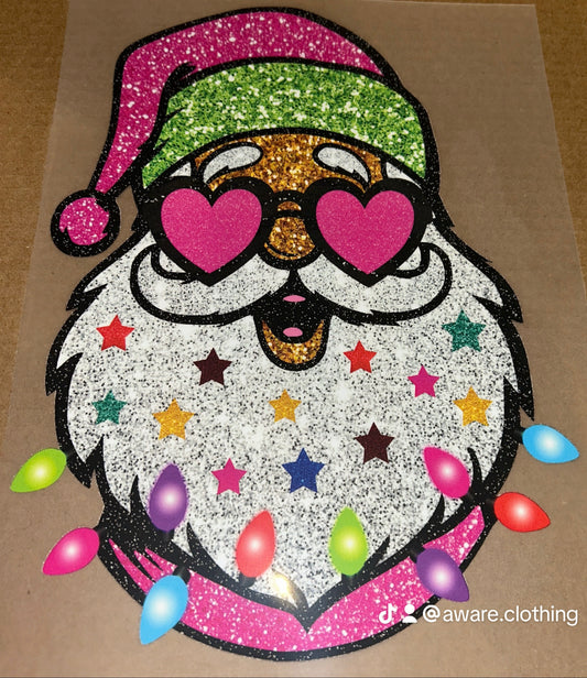 Sparkling Santa Full Color Design