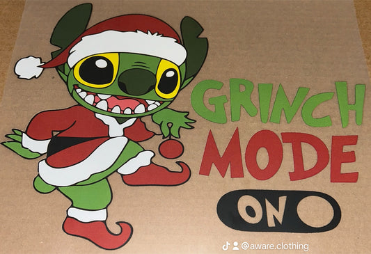 Stitch- Grinch Mode on Design