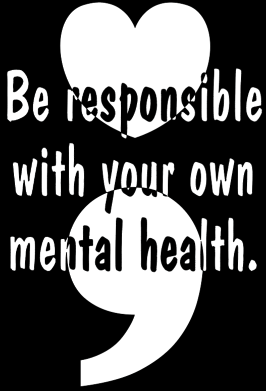 Be Responsible T-shirt: Bright Colors/ White design